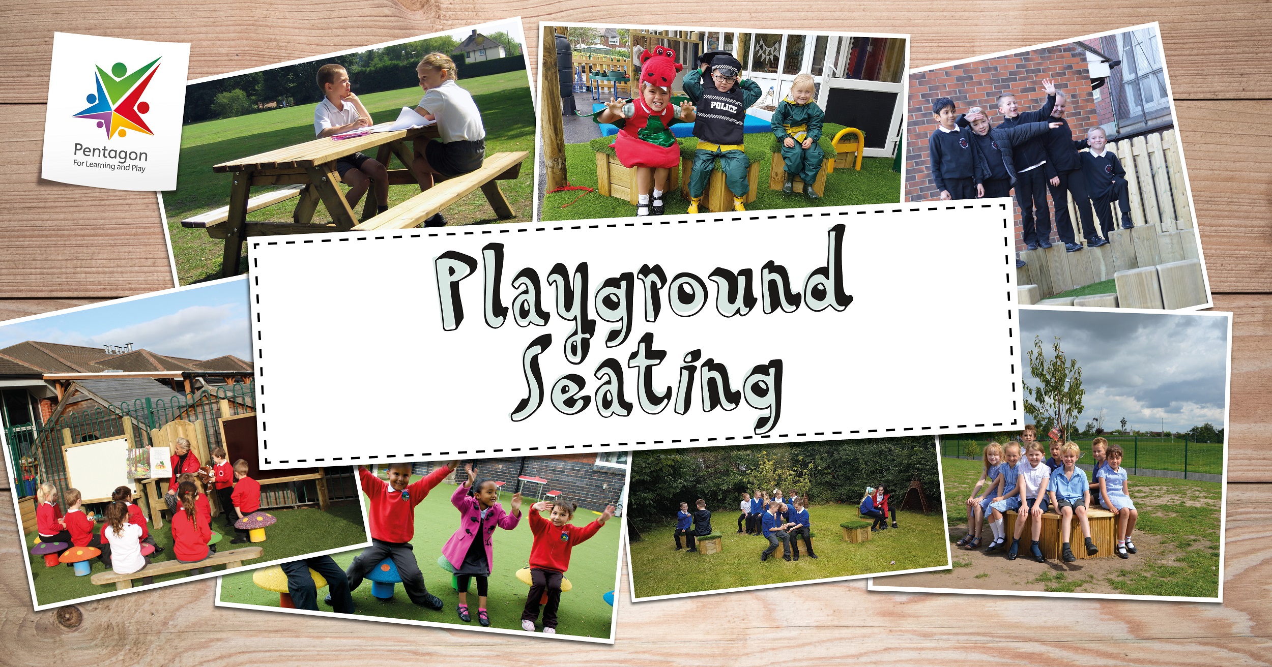 Playground Seating And Picnic Benches For Schools | Pentagon Play